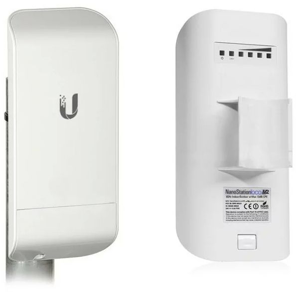 Ubiquiti UISP airMAX NanoStation M2 loco 2 GHz 8dBi Radio Includes POE Injector | LocoM2 — image 3