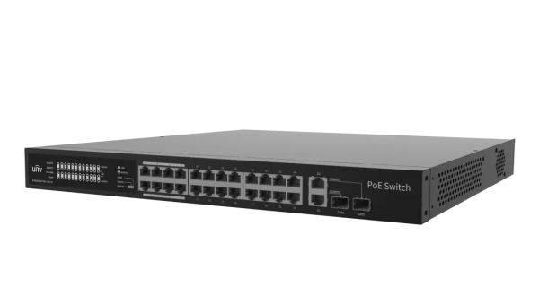 UNV - 24 x PoE Ports, 2 x Combo Ports, MAX Capacity 370W, 30W Per Port — image 3
