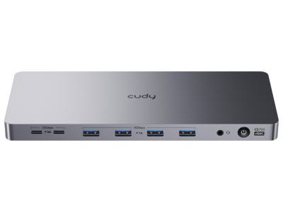 Cudy Dual 4K 10Gbps USB-A & USB-C Gigabit Ethernet Docking Station — image 1