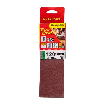 SANDING BELT 60 X 400MM 120GRIT 2/PACK (FOR TRITON PALM SANDER) — image 1