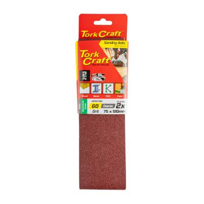SANDING BELT 75 X 510MM 60GRIT 2/PACK — image 1