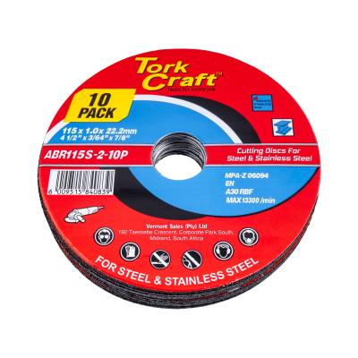 CUTTING DISC STEEL & SS 115 x 1.0 x 22.2 MM 10 PACK — image 1