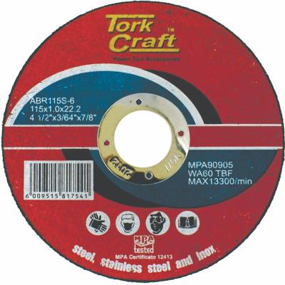 CUTTING DISC STEEL & SS 115 x 1.0 x 22.2 MM — image 1