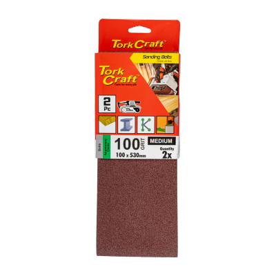 SANDING BELT 100 X 530MM 100GRIT 2/PACK — image 1
