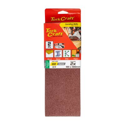 SANDING BELT 100 X 560MM 60GRIT 2/PACK — image 1