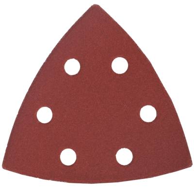 SANDING TRIANGLE SHEET 240GRIT 94X94X94MM 5/PACK W/HOLES HOOK & LOOP — image 1