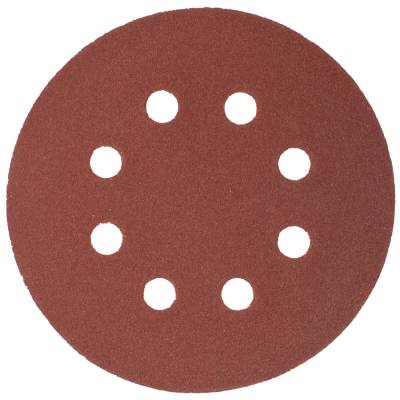 SANDING DISC 125MM 120 GRIT WITH HOLES 10/PK HOOK AND LOOP — image 1