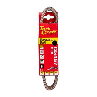 POWERFILE SANDING BELT 13 X 457MM 40 GRIT 5/PK — image 1