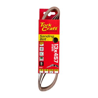 POWERFILE SANDING BELT 13 X 457MM 100 GRIT 5/PK — image 1