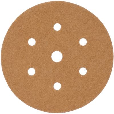 GOLD DISC (50 PIECES) 60 GRIT 150MM X 6+1 HOLES HOOK AND LOOP — image 1