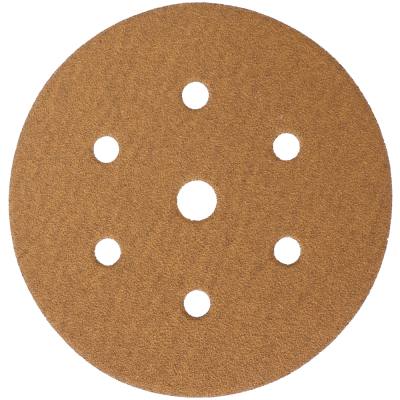 GOLD DISC (50 PIECES) 80 GRIT 150MM X 6+1 HOLES HOOK AND LOOP — image 1