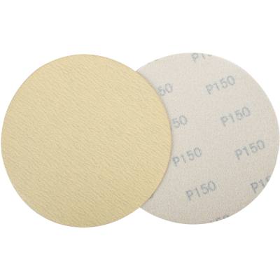 GOLD DISC (50 PIECES) 150 GRIT 150MM WITHOUT HOLE HOOK AND LOOP — image 1
