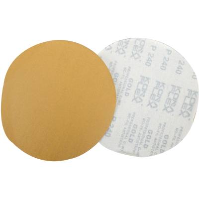 GOLD DISC (50 PIECES) 240 GRIT 150MM WITHOUT HOLE HOOK AND LOOP — image 1
