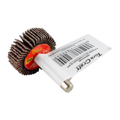 FLAP WHEEL 30 X 10 X 6MM SHAFT 80 GRIT PER EACH — image 1