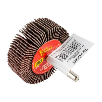 FLAP WHEEL 60 X 20 X 6MM SHAFT 80 GRIT PER EACH — image 1