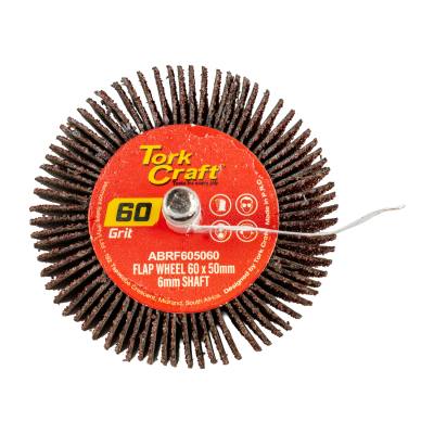 FLAP WHEEL 60 X 50 X 6MM SHAFT 60 GRIT PER EACH — image 1