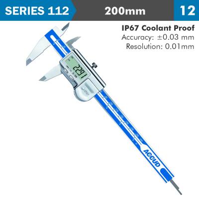 DIG. CALIPER 200MM 0.03MM ACC. IP67 LEVEL 0.01MM RES. — image 1
