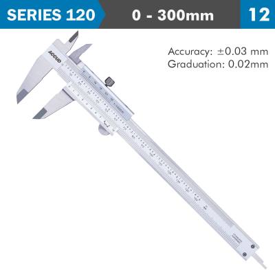 VERNIER CALIPER 300MM 0.03MM ACC. DIN862 0.02MM GRAD. S/STEEL — image 1