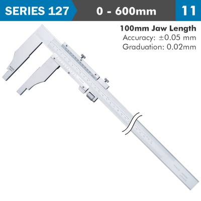 VERNIER CALIPER 600MM 0.05MM ACC. 100MM 0.02MM GRAD S/STEEL — image 1