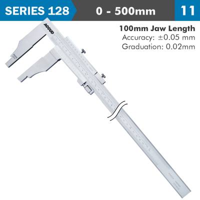 VERNIER CALIPER JAW LENGTH 100MM 0-500MM — image 1