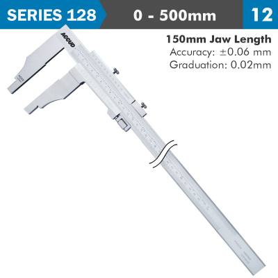 VERNIER CALIPER JAW LENGTH 150MM 0-500MM — image 1