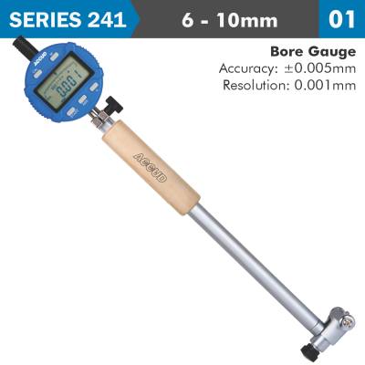 DIG. PRECISION BORE GAUGE 6-10MM 0.012MM ACC. 0.001MM GRAD. — image 1