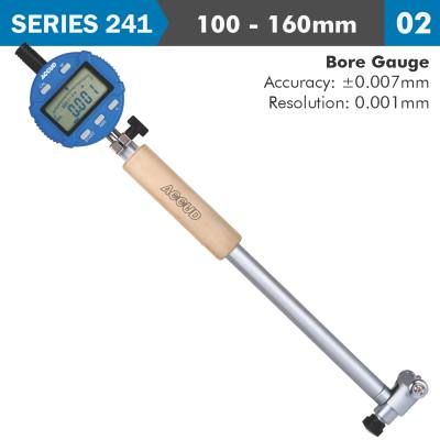DIG. PRECISION BORE GAUGE 100-160MM 0.018MM ACC. 0.001MM GRAD. — image 1