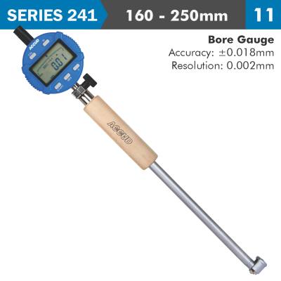 DIG. BORE GAUGE 160-250MM 0.018MM ACC. 0.001MM GRAD. — image 1