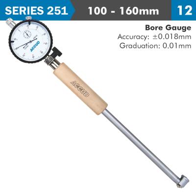 DIAL BORE GAUGE 100-160MM 0.018MM ACC. 0.001MM GRAD. — image 1