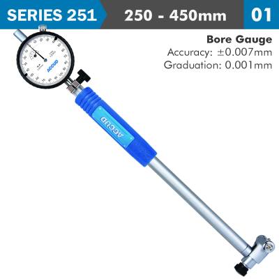 DIAL BORE GAUGE 250-450MM 0.007MM ACC. 0.001MM GRAD. — image 1