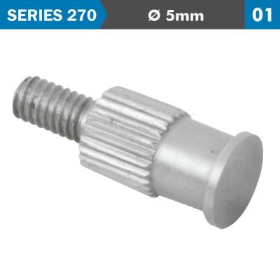 FLAT STEEL CONTACT POINT 5MM OD 8MM LENG — image 1