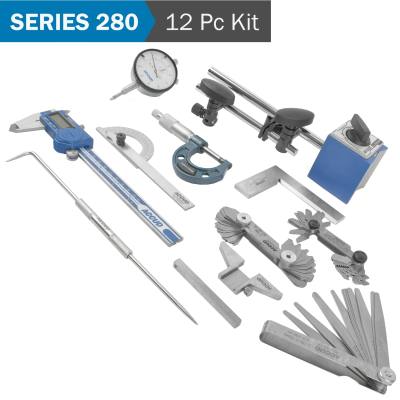 ACCUD 12PCE MEASURING TOOL SET IN ALUMINIUM ANALOG — image 1