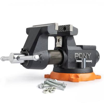 PONY 100MM (4') PRO HEAVY-DUTY SWIVEL BASE BENCH VISE — image 1