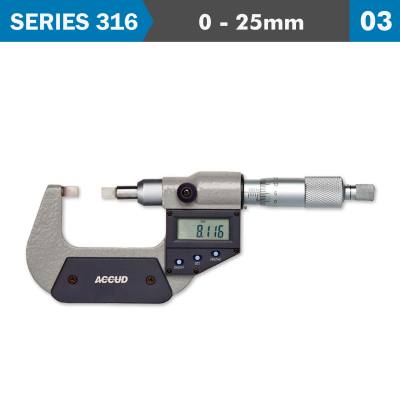 DIGITAL PROTRACTOR BLADE MICROMETER 0-25MM/0-1' — image 1