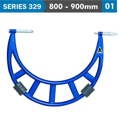OUTSIDE MICROMETER 800-900MM 0.020MM ACC. 0.01MM GRAD. WITH EXTENSION — image 1