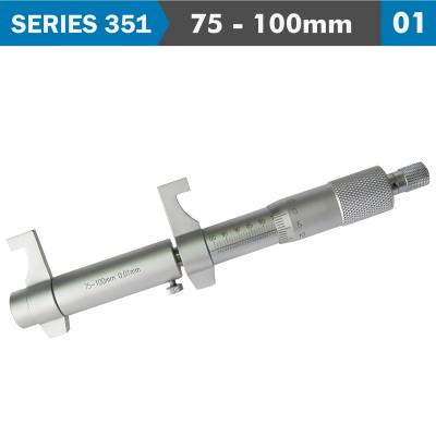 INSIDE MICROMETER 75-100MM WITHOUT SETTING RING 0.010MM ACC. 0.01MM GR — image 1