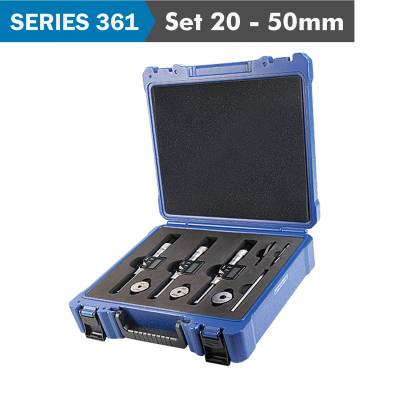 DIG. 3 POINTS INSIDE MICROMETER SET 20-50MM (MICROMETERS INC. 20-25, 2 — image 1