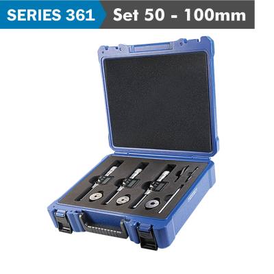 DIG. 3 POINTS INSIDE MICROMETER SET 50-100MM (MICROMETERS INC. 50-63, — image 1