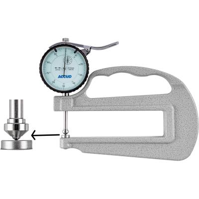 THICKNESS GAUGE 10MM 0.02MM ACC. LARGE DEPTH STEEL ANVIL 0.01MM GRAD. — image 1