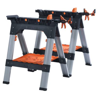 PONY 2PC 710MM MULTI-FUNC. SAWHORSES / 2PC E-Z HOLD 12' EXPANDABLE CLA — image 1