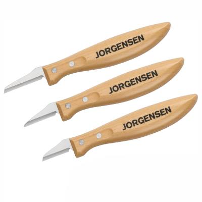 JORGENSEN 3PC WHITTLING KNIFE SET INCL. 1-1/4' / 1-1/2'/1-3/4' KNIVES — image 1