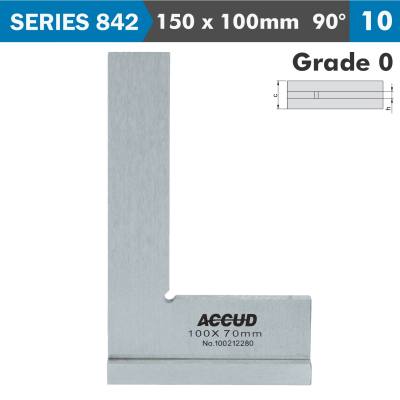 FLAT EDGE SQUARE 90 DEG. WIDE BASE 150x100MM DIN875 — image 1