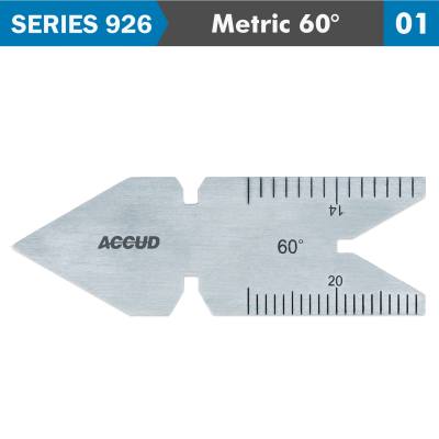 CENTER GAUGE METRIC 60DEG. 30' ACC. 0.5MM & 1MM GRAD. — image 1