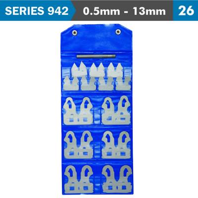 RADIUS GAUGE SET 0.5-13MM WITH HANDLE — image 1