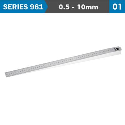 TAPER GAUGE 0.5-10MM 0.05MM GRAD. 0.05MM ACC. S/STEEL — image 1
