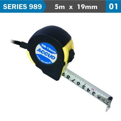 MEASURING TAPE 5M X 19MM 1MM GRAD. NYLON COATING — image 1