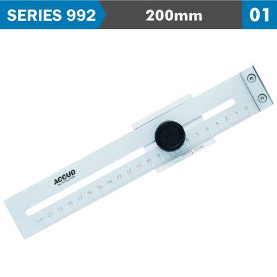 MARKING GAUGE 200MM 0.1MM ACC. 0.1MM GRAD. S/STEEL — image 1