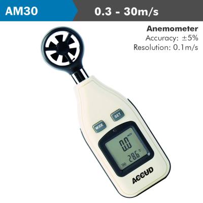 DIGITAL ANEMOMETER 0.3-30M/S 5% ACC. 0.M — image 1