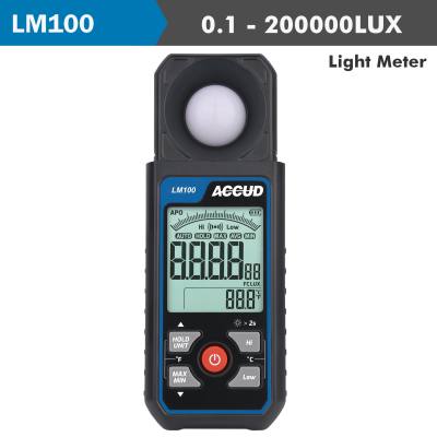 LIGHT METER 0.1-200000LUX RANGE 6% ACCUR 400-700MM LIGHT WAVE LENGTH — image 1