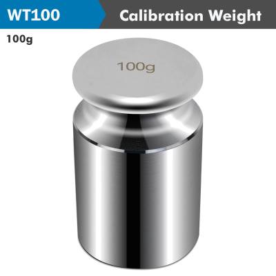 CYLINDRICAL CALIBRATION WEIGHT 100GRAM STAINLESS STEEL — image 1
